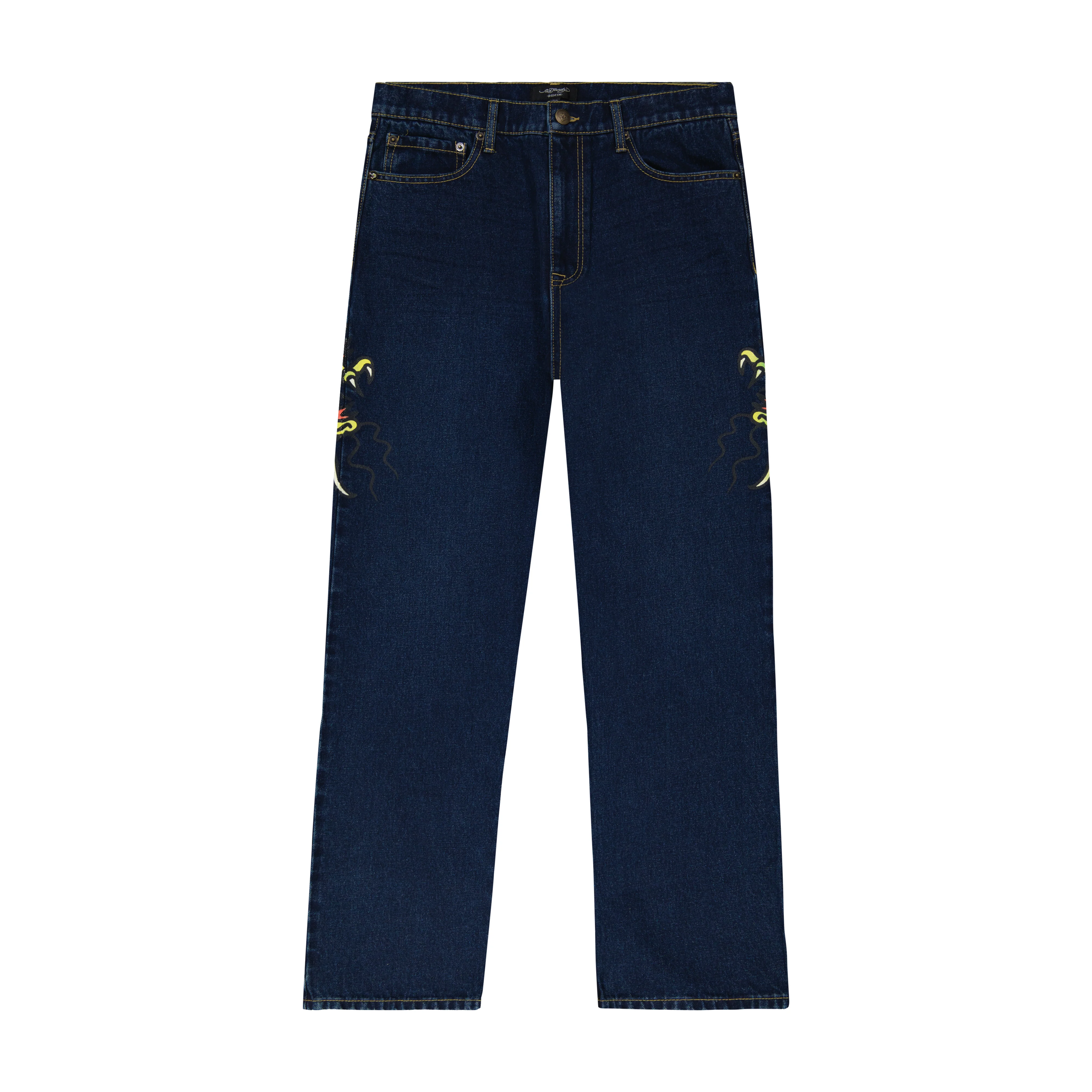 Dragon Skull Baggy Wide Leg Jean
