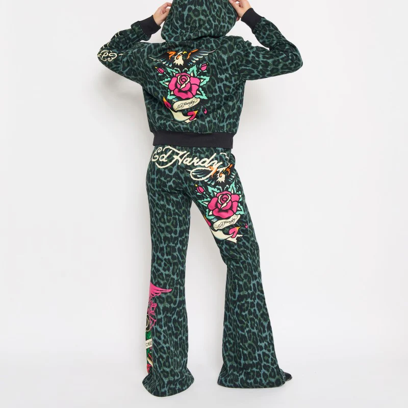 Anchor Rose Boot Cut Sweatpants