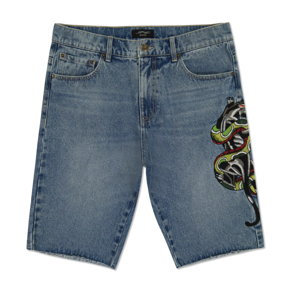 1549-panther-snake-denim-skater-short-1.webp Panther Snake Denim Skater Short
