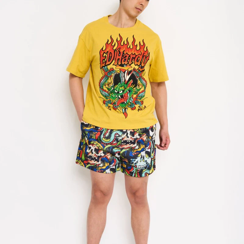 Skulls Mesh Shorts