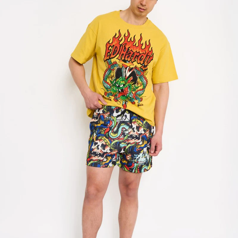 Skulls Mesh Shorts