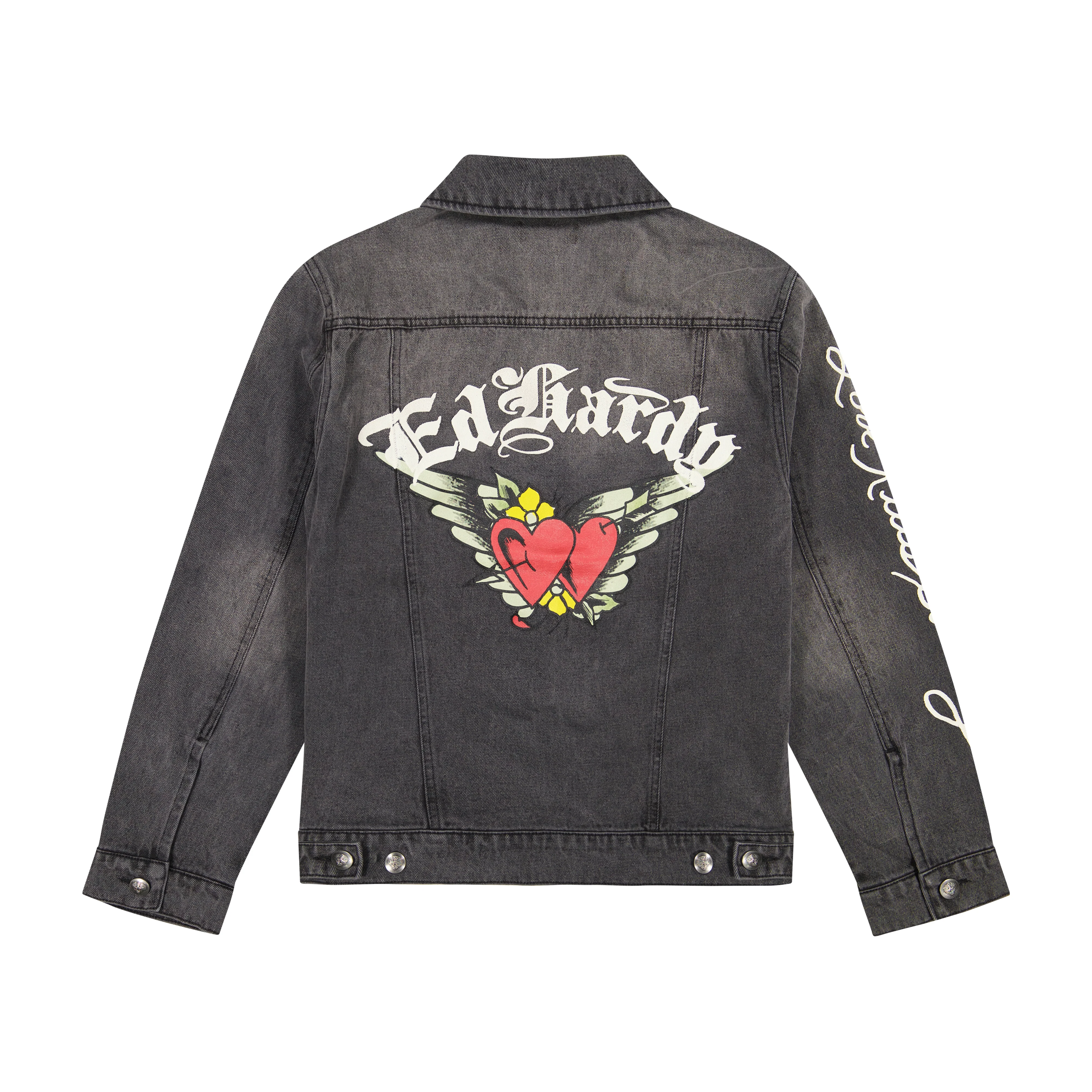 1590-heart-wings-unisex-trucker-jacket-3.webp Heart Wings Unisex Trucker jacket