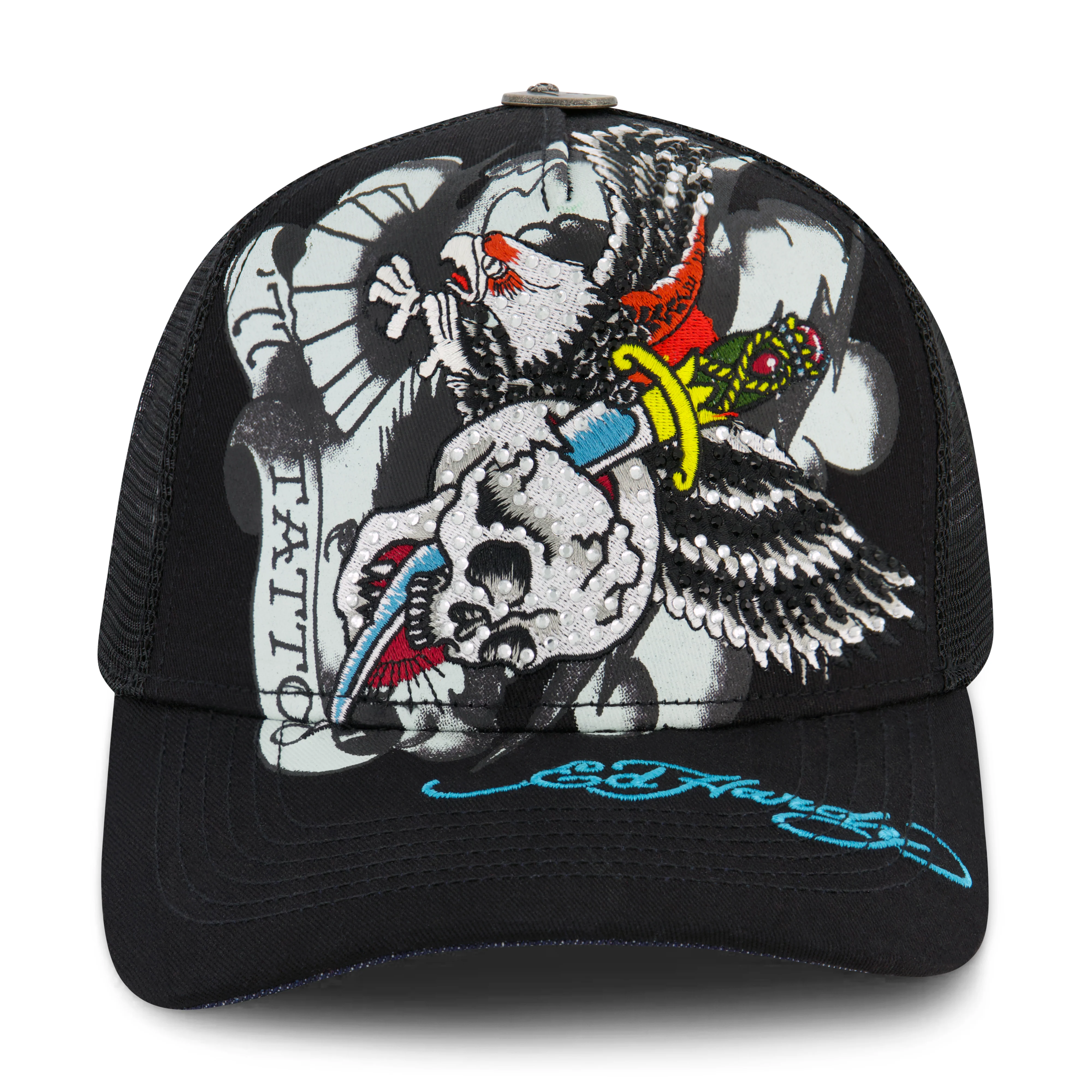 1623-77-eagle-rhinestone-trucker-hat-1.webp 77 Eagle Rhinestone Trucker Hat