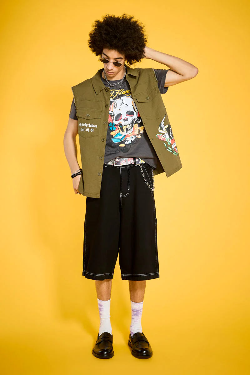 Ace Skull Throwback Graphic Tee