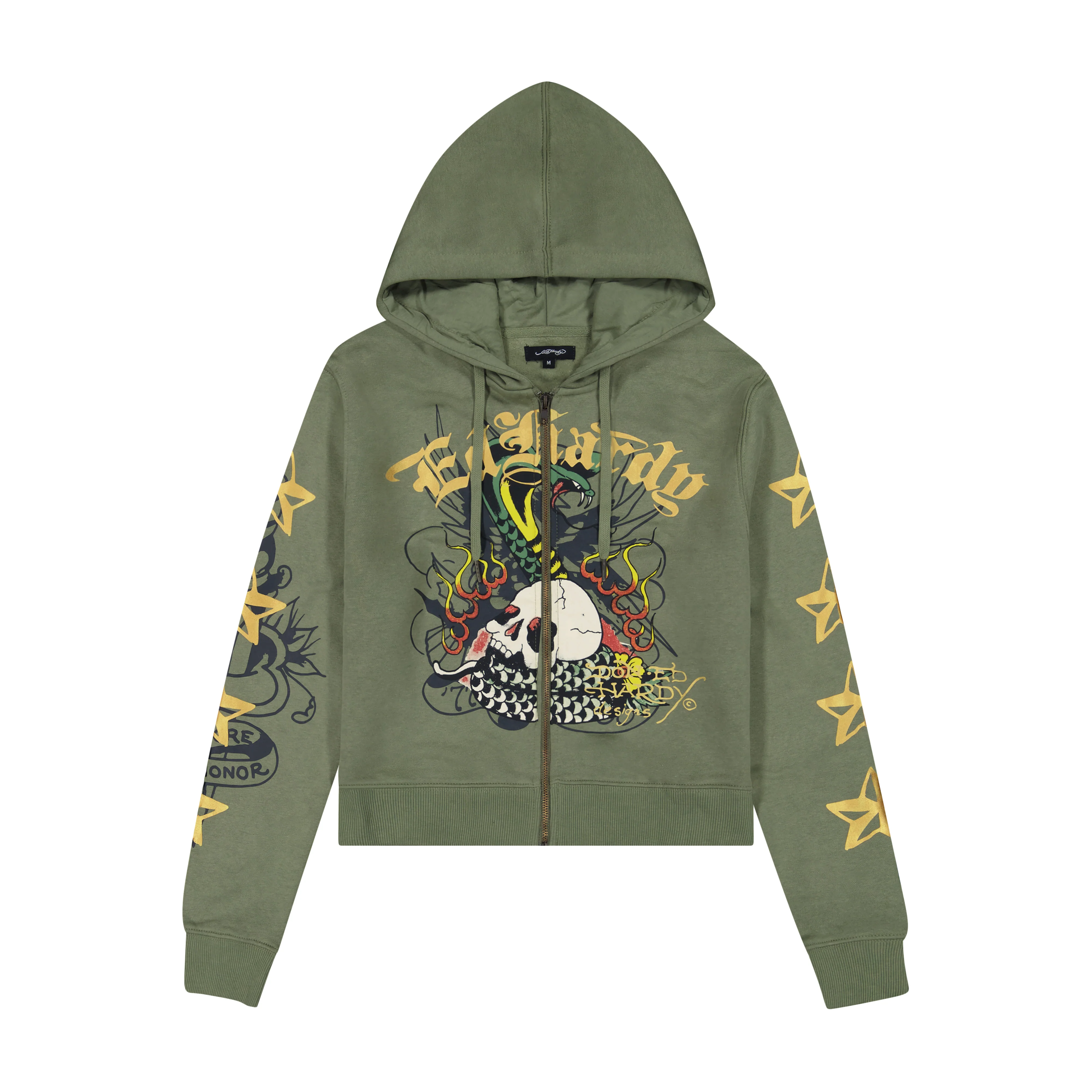Cobra Flame Zip Front Hoodie (Relaxed)