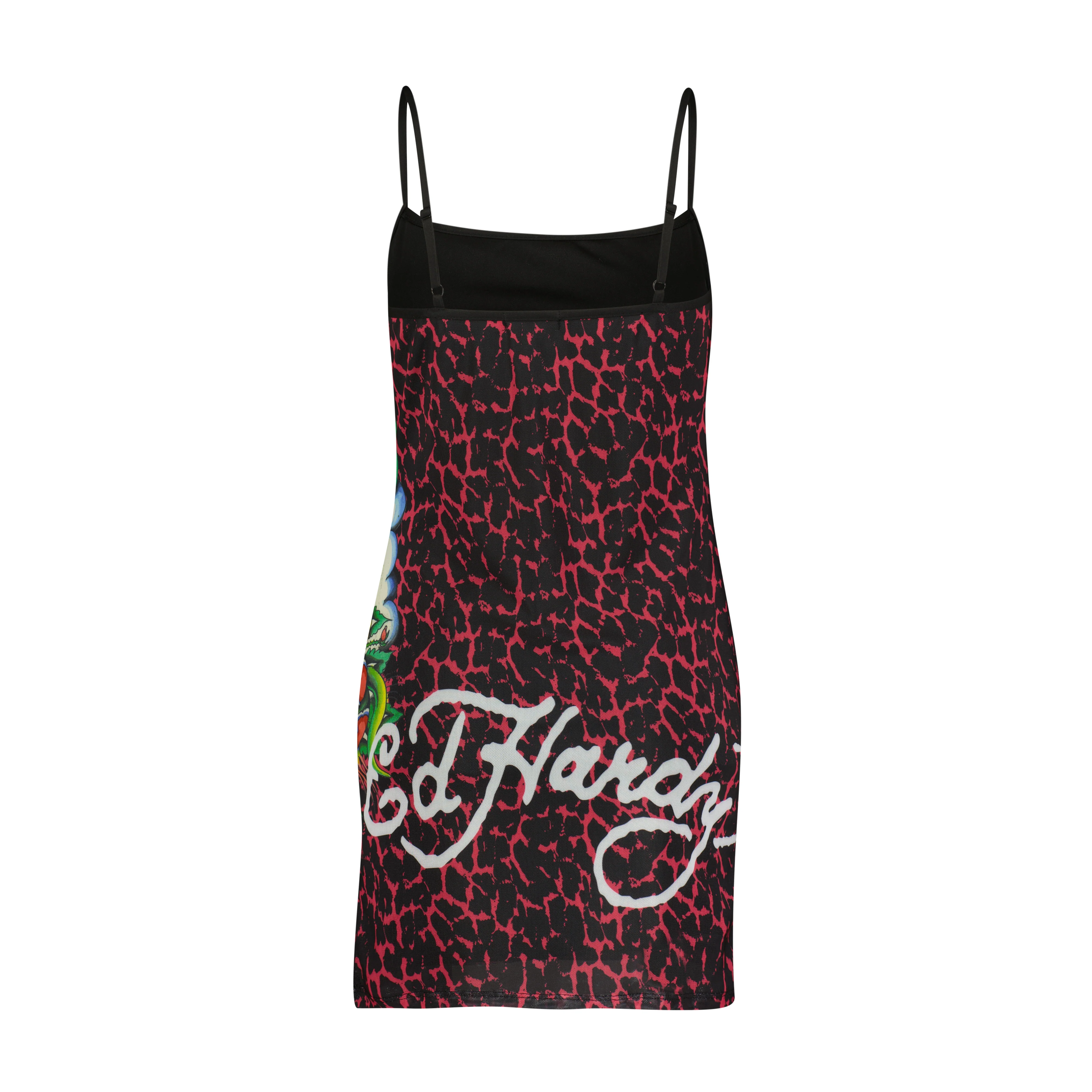 Cobra Roses Mesh Dress