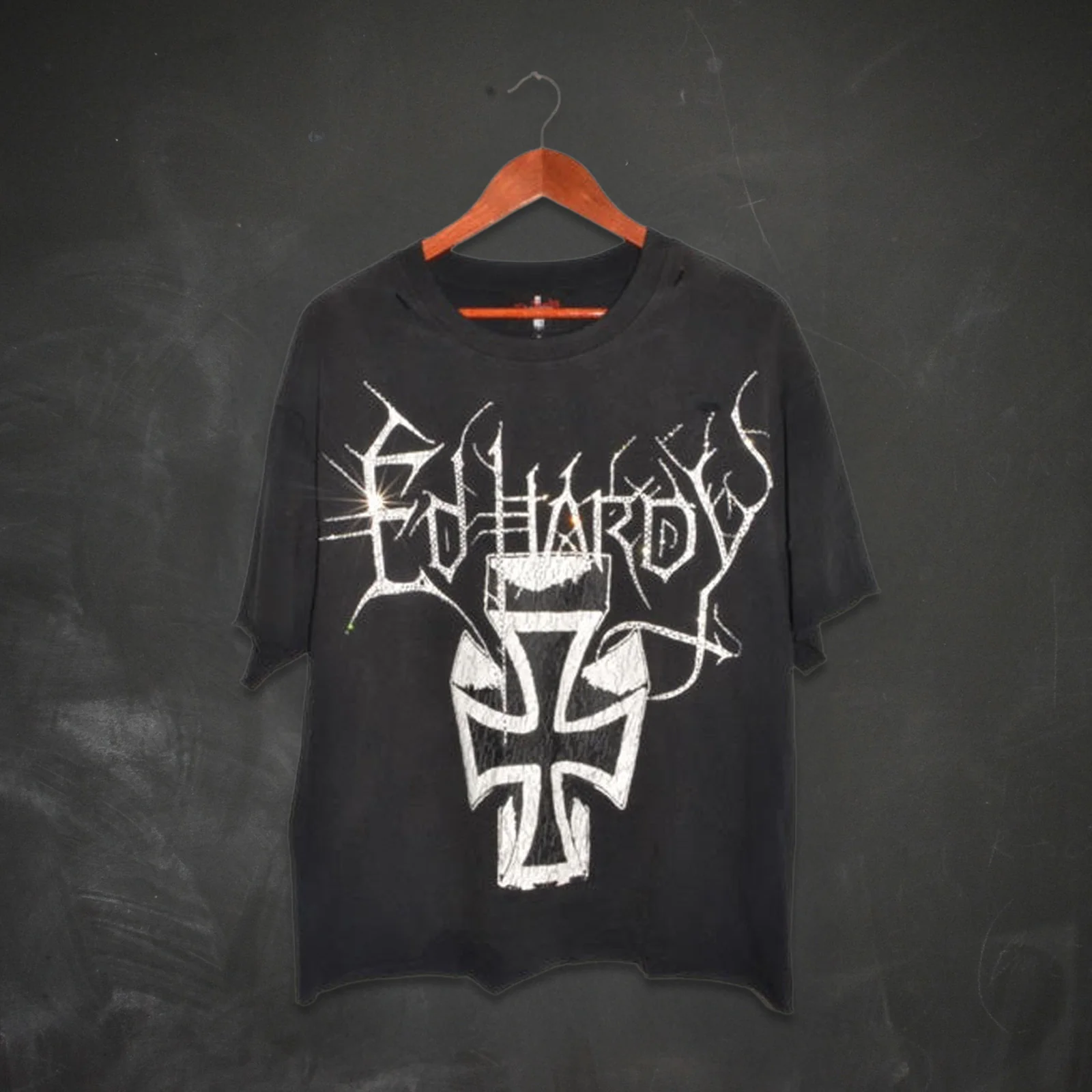 Cross Cropped Mens Boxy Tee