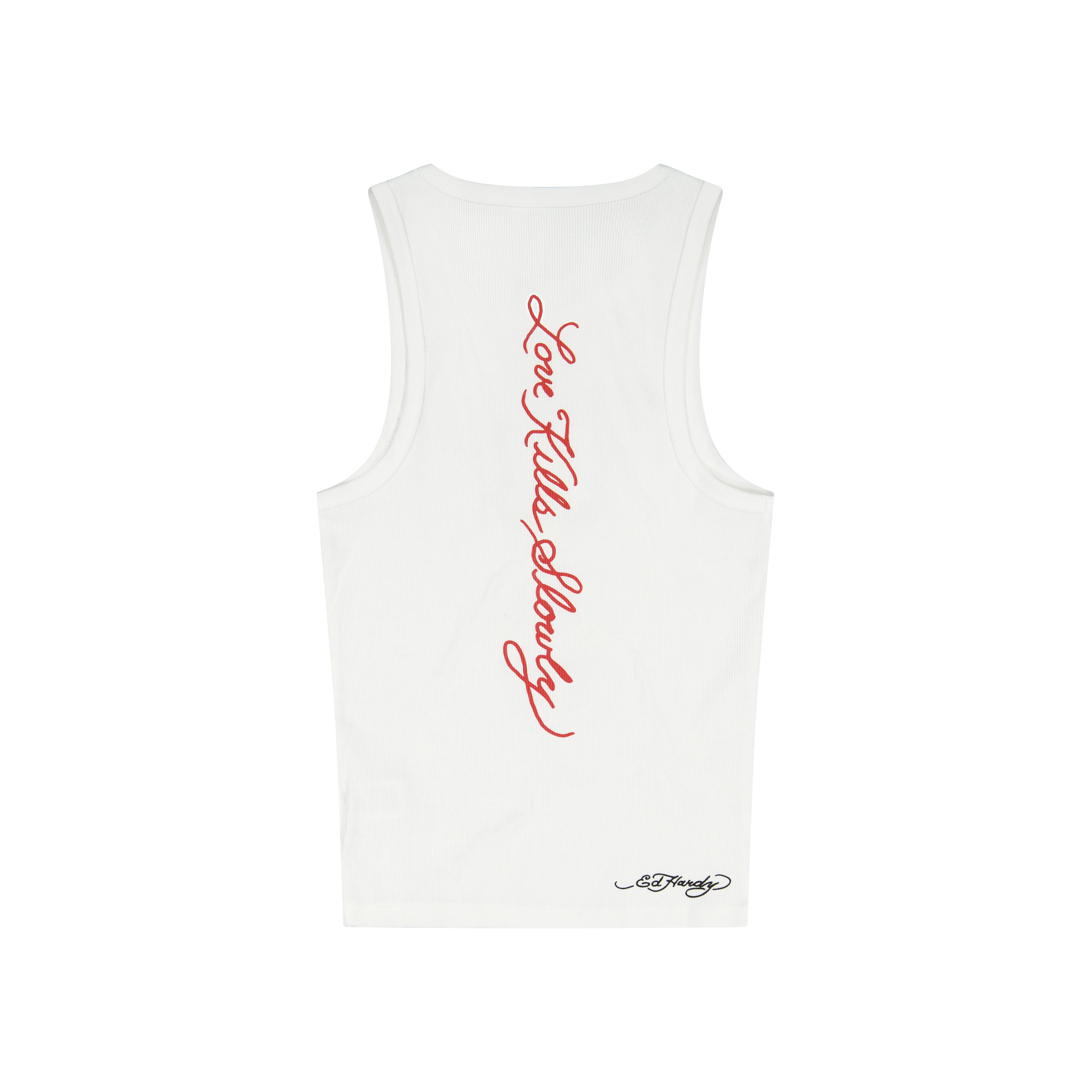 Cross Heart Rhinestone Tank Top