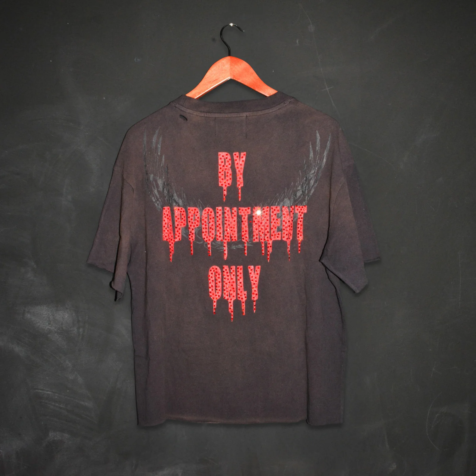 Eagle Flame Cropped Mens Boxy Tee