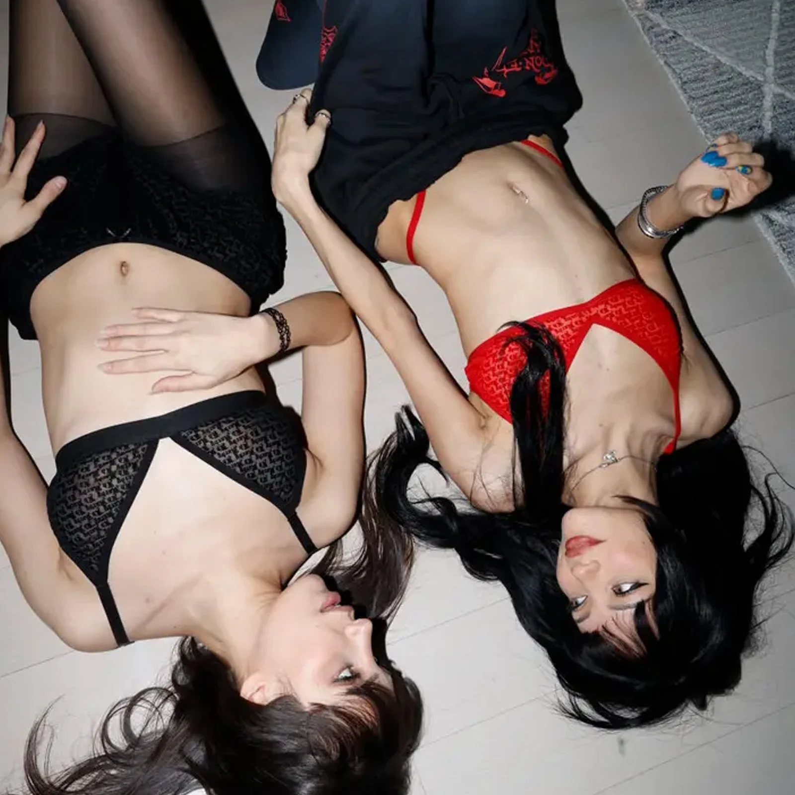 2359-flocked-logo-mesh-criss-cross-bralette-cherry-2.webp Flocked Logo Mesh Criss Cross Bralette - Cherry
