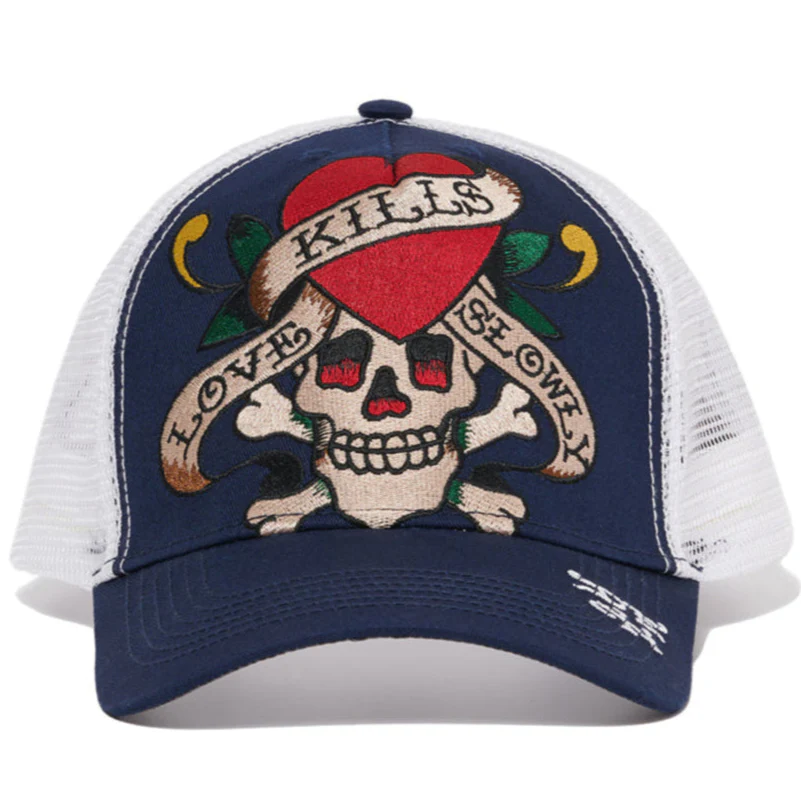 2435-heart-skull-trucker-hat-1.webp Heart Skull Trucker Hat