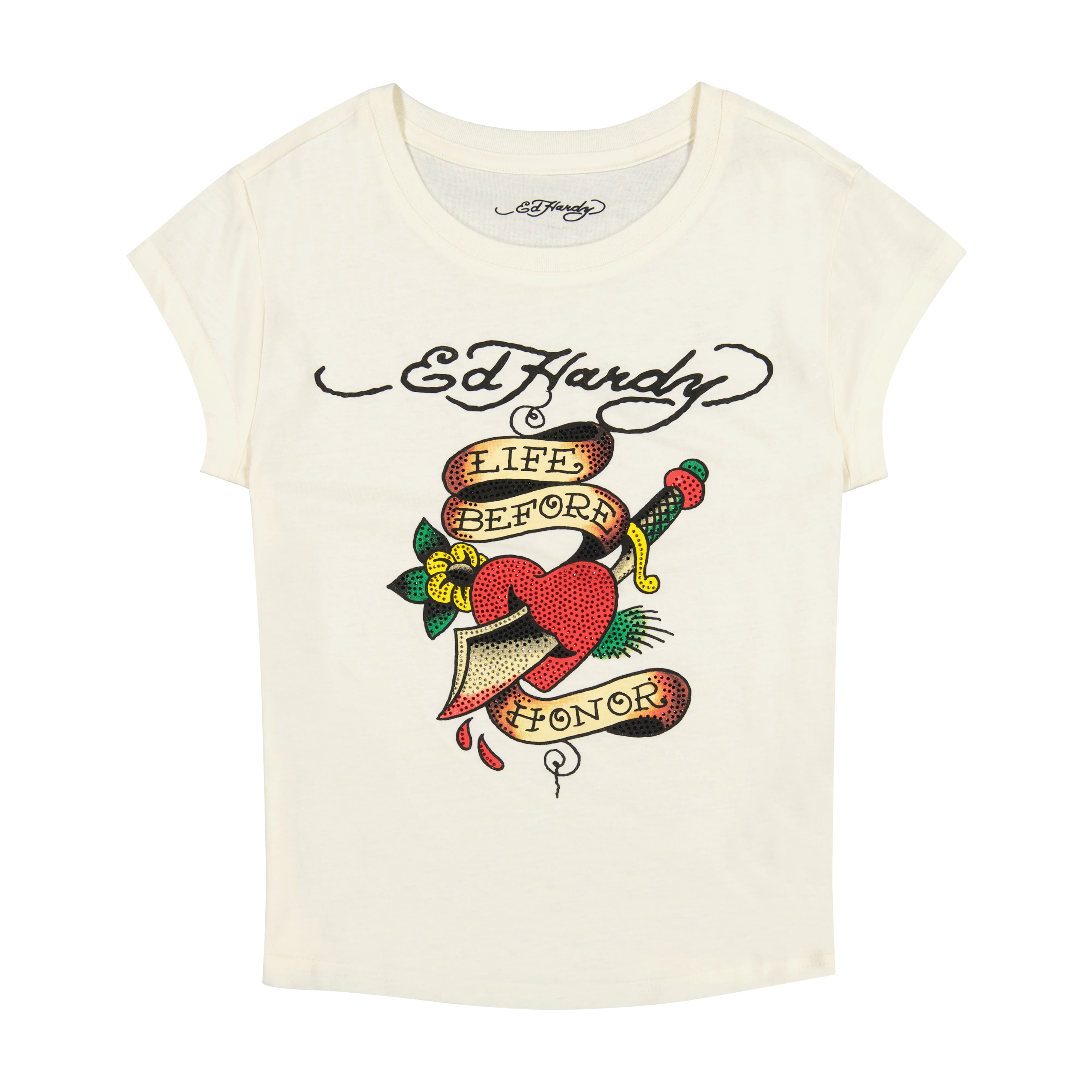 2436-heart-sword-rhinestone-cap-sleeve-tee-1.webp Heart Sword Rhinestone Cap Sleeve Tee