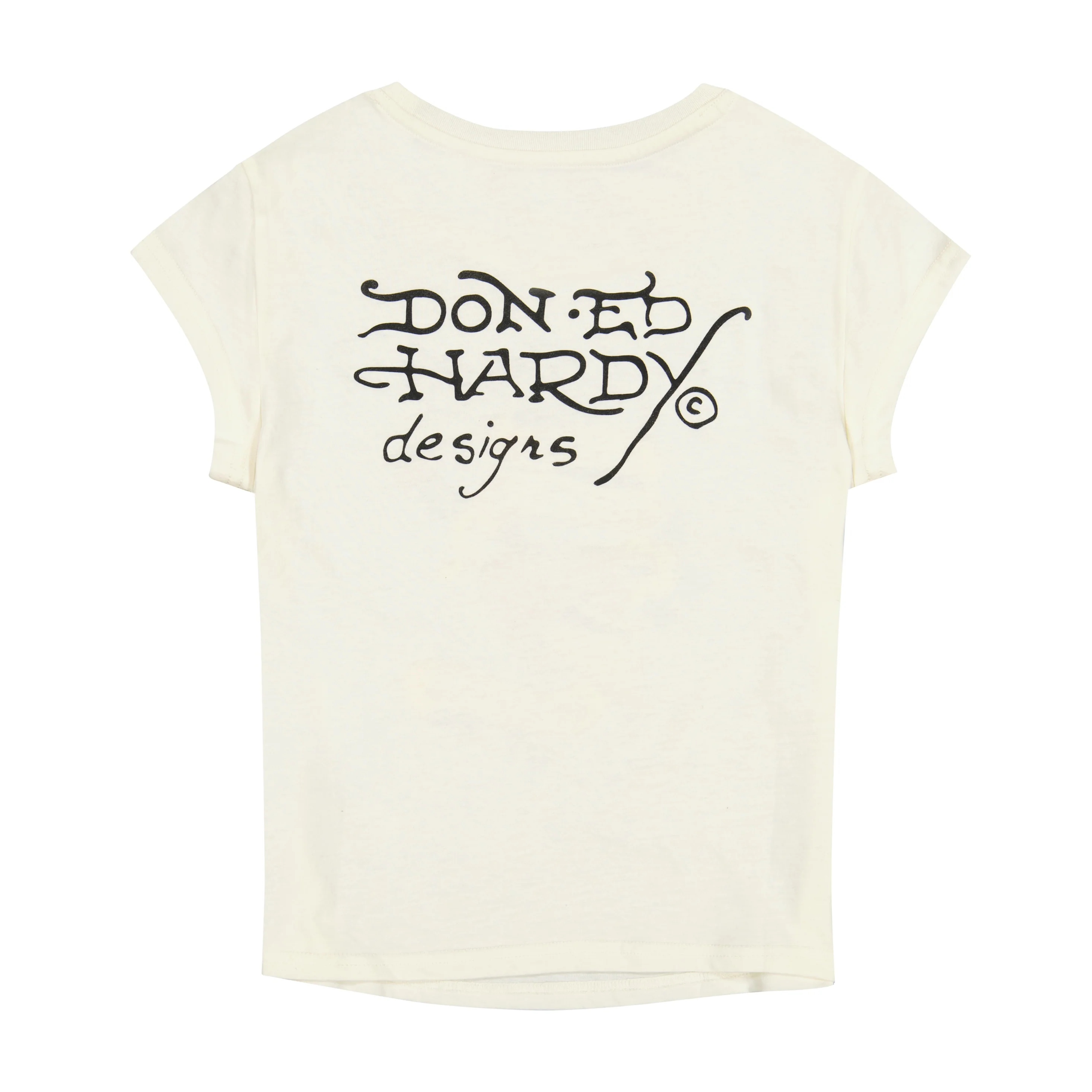 Heart Sword Rhinestone Cap Sleeve Tee