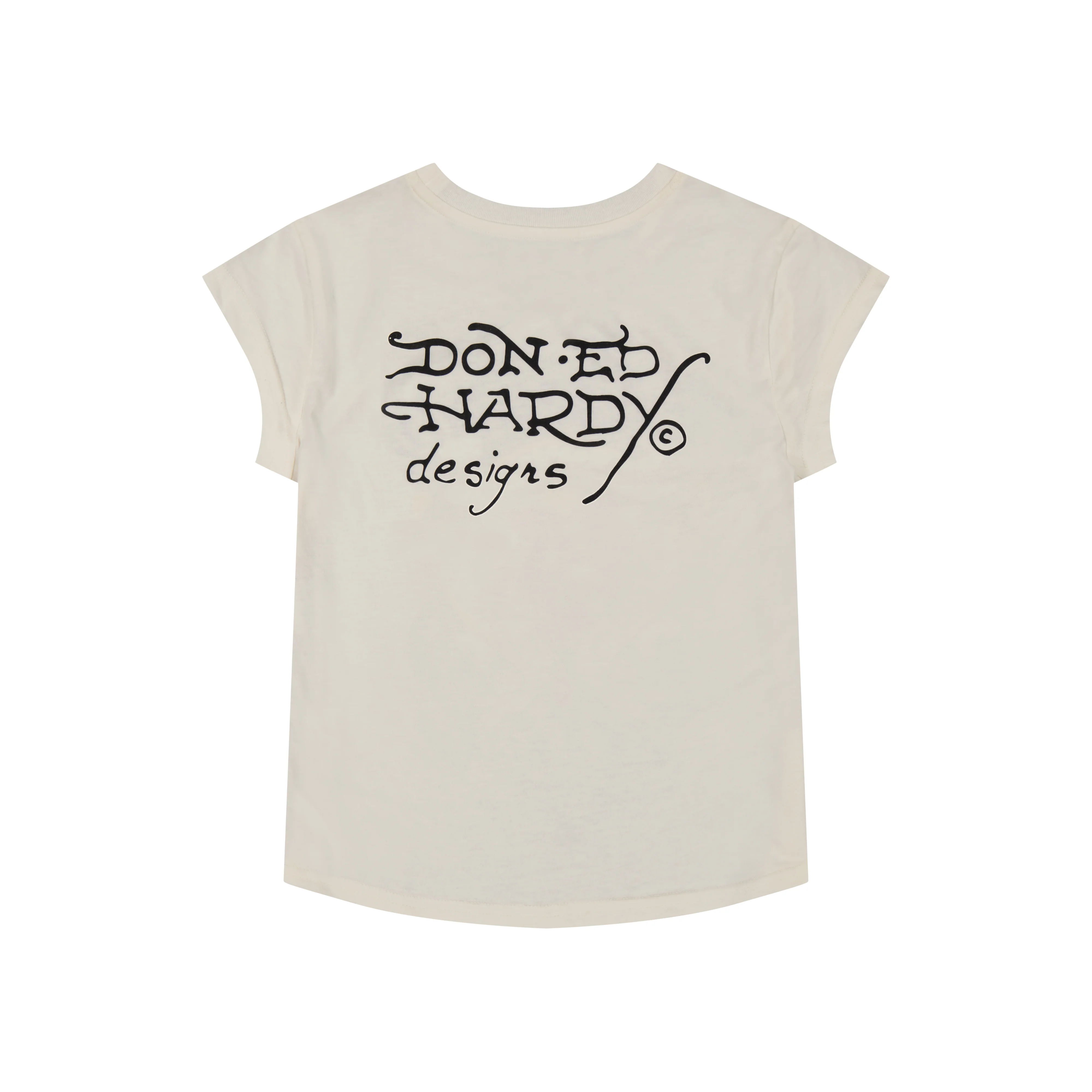 LKS Heart Rhinestone Cap Sleev Tee