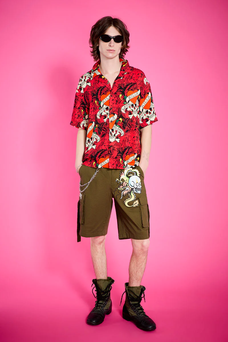 LKS Skull Boxy Camp Shirt
