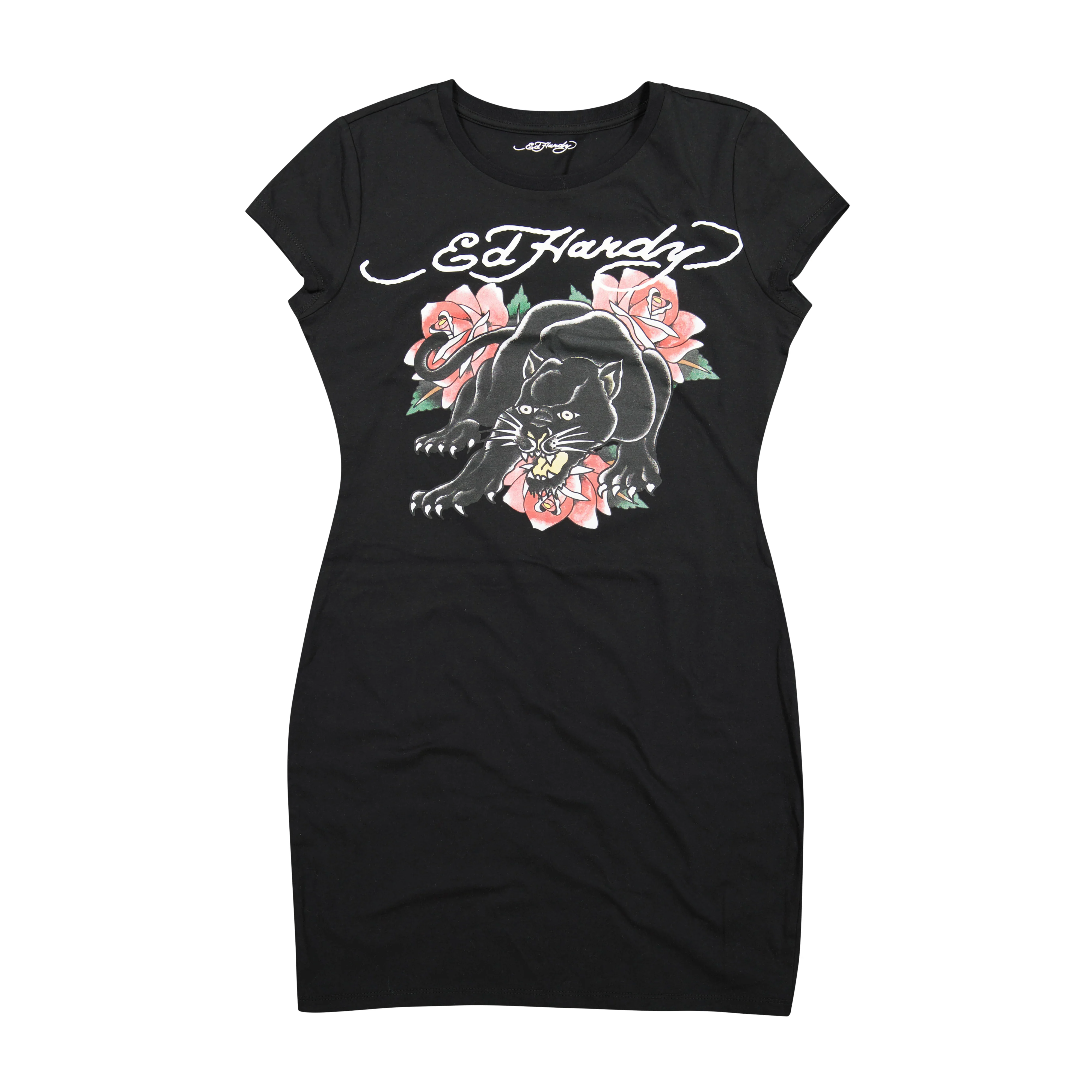 2958-panther-roses-short-sleeve-tee-dress-1.webp Panther Roses Short Sleeve Tee Dress