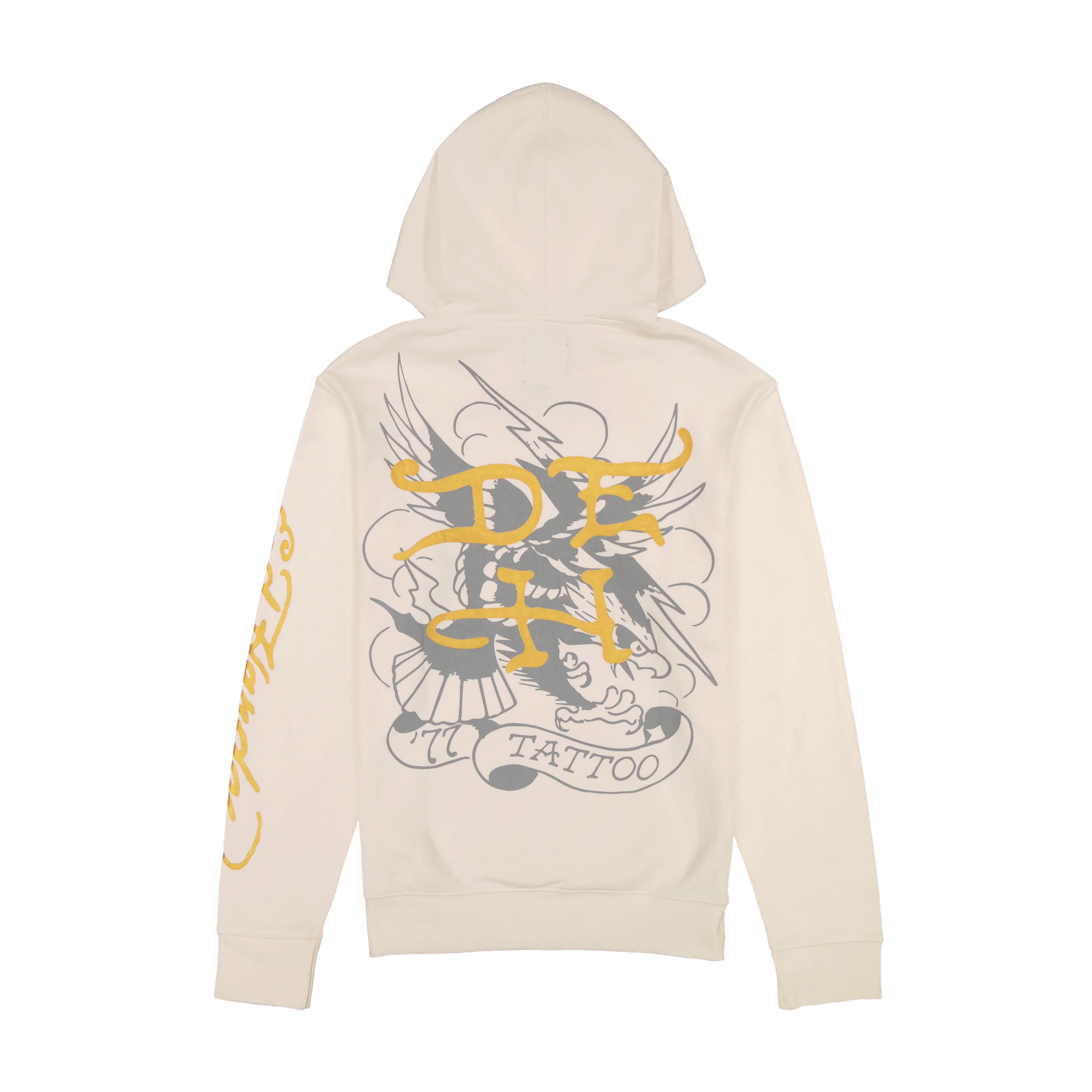 3059-pierced-eagle-mens-hoodie-ivory-2.webp Pierced Eagle Mens Hoodie - Ivory