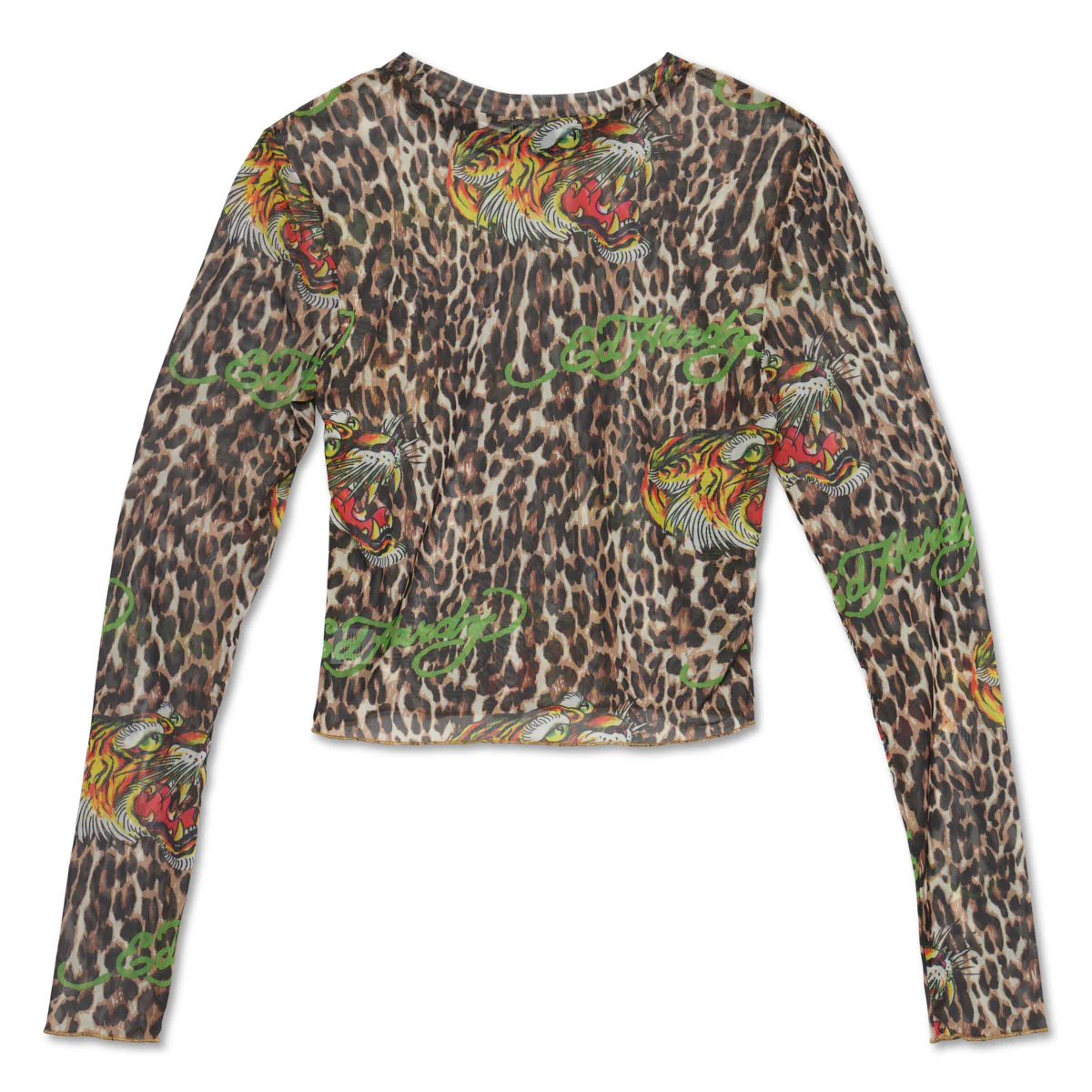 Power Mesh Tiger Leopard L/S