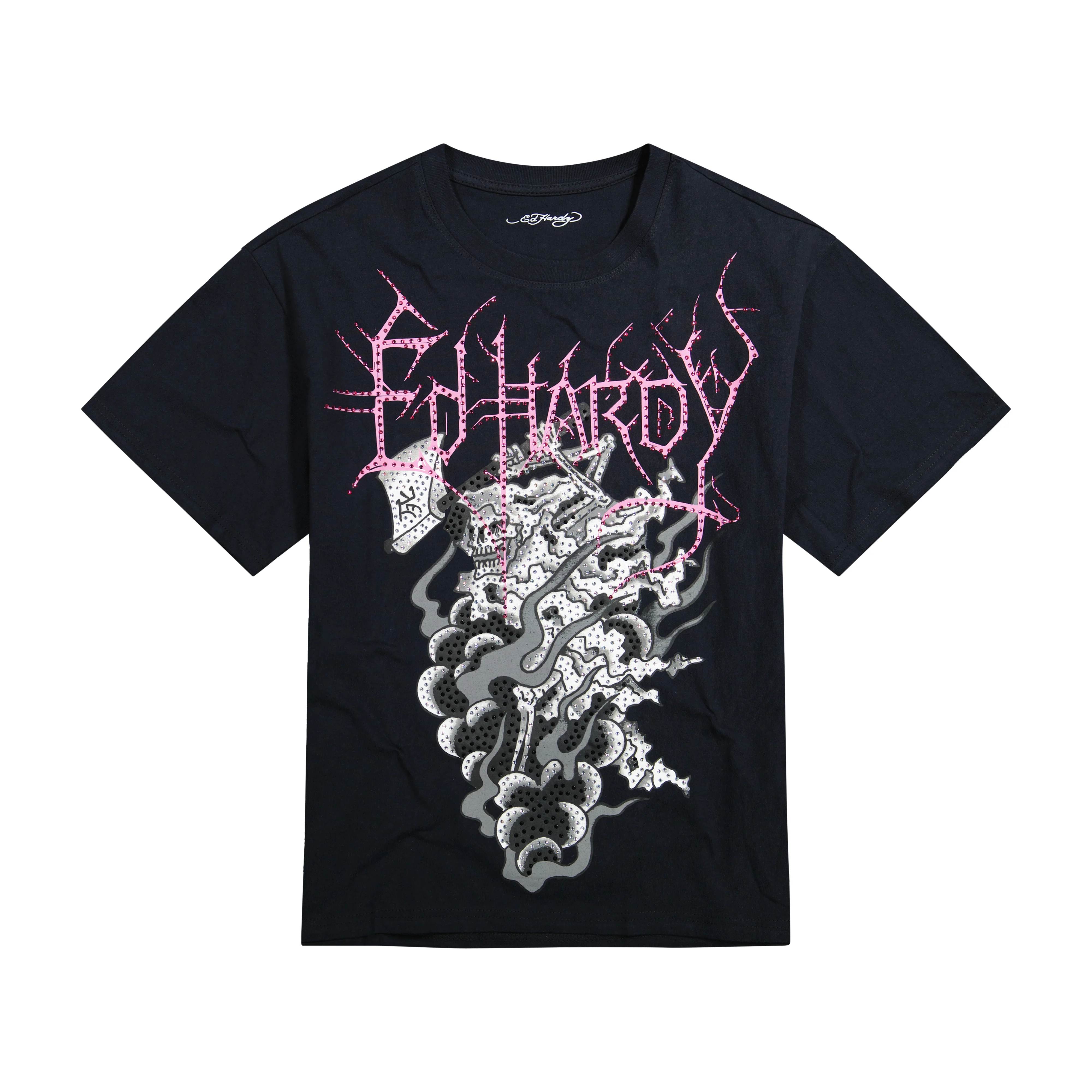 Reaper Ghost Rhinestone Boxy Tee
