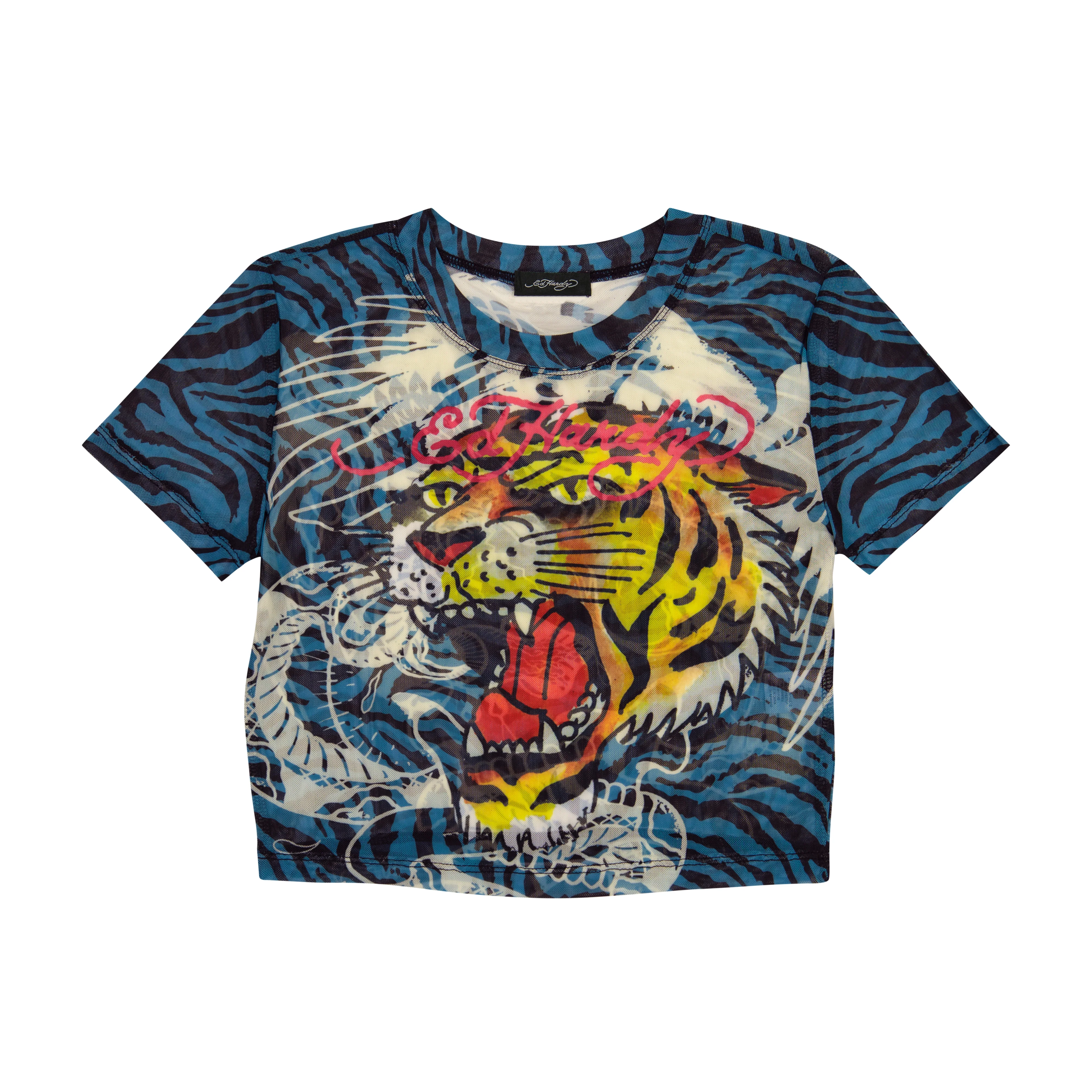 3563-tiger-head-power-mesh-baby-tee-1.webp Tiger Head Power Mesh Baby Tee