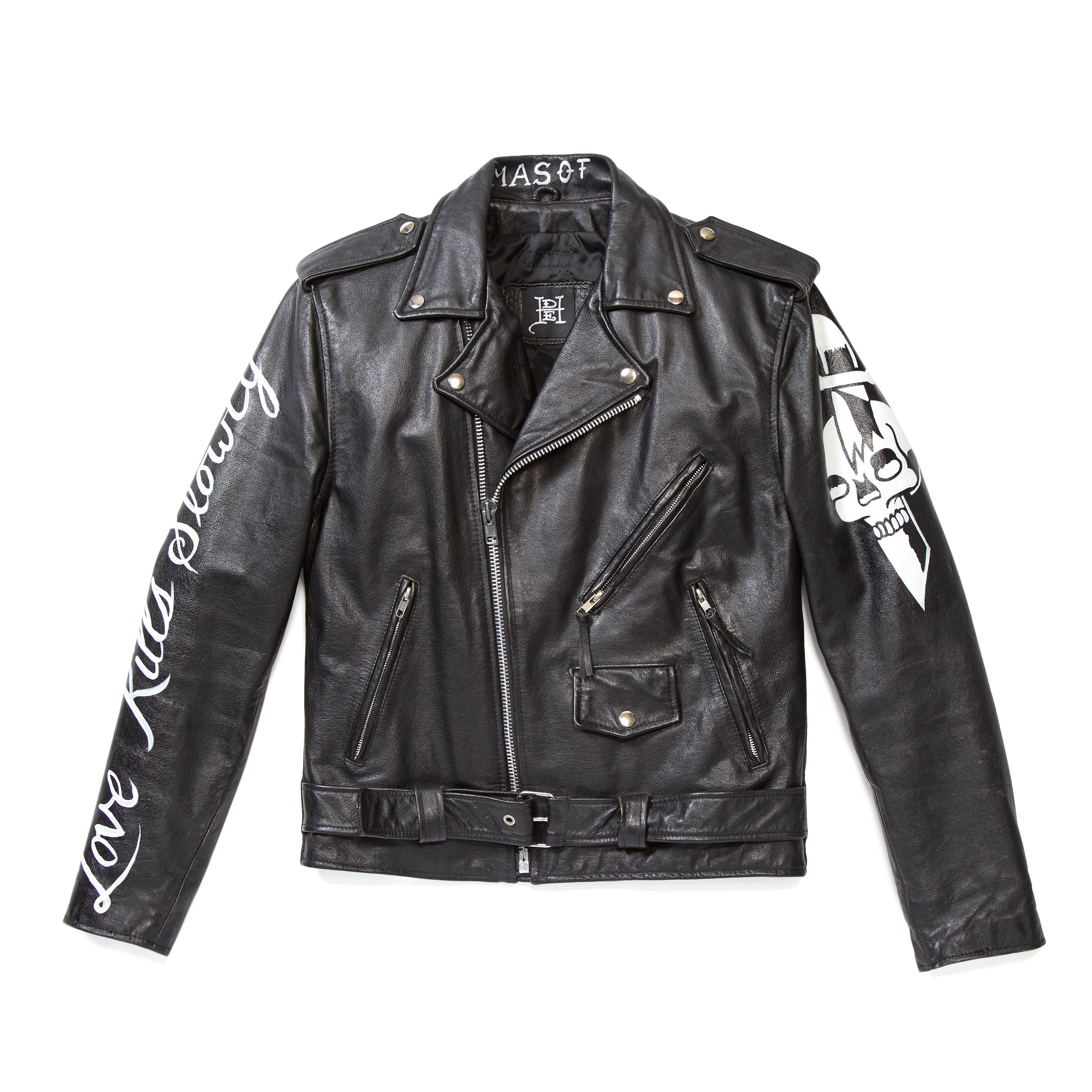 Tiger Painted Leather Jacket - Custom