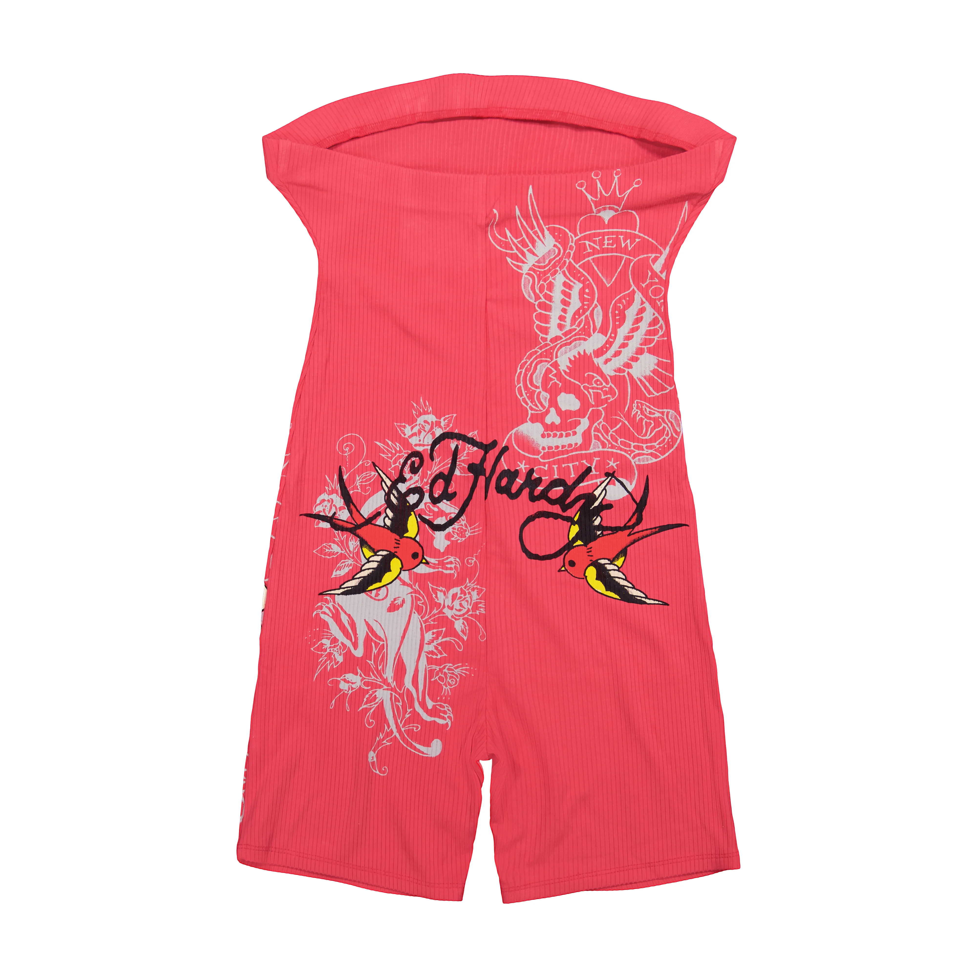 3671-tiger-skull-ribbed-tube-romper-3.webp Tiger Skull Ribbed Tube Romper