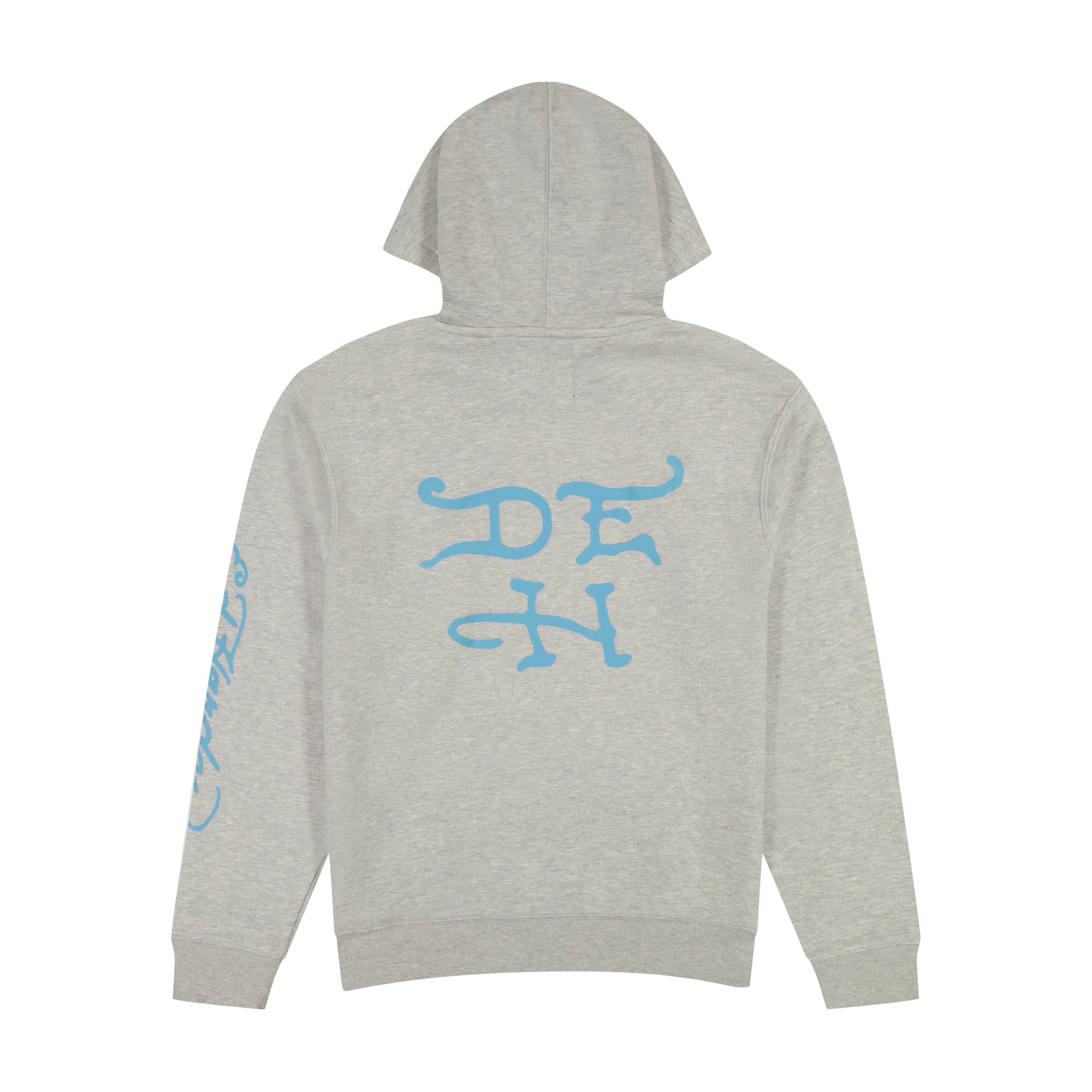 Yellow Hair Skull Heather Grey Pullover Hoodie
