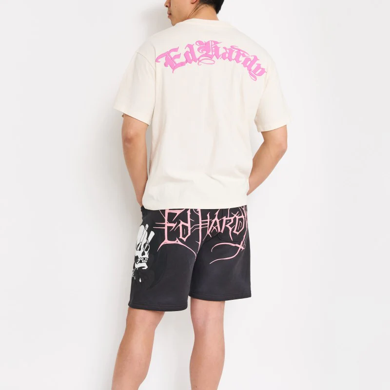 783-spider-skull-fleece-shorts-3.webp Spider Skull Fleece Shorts
