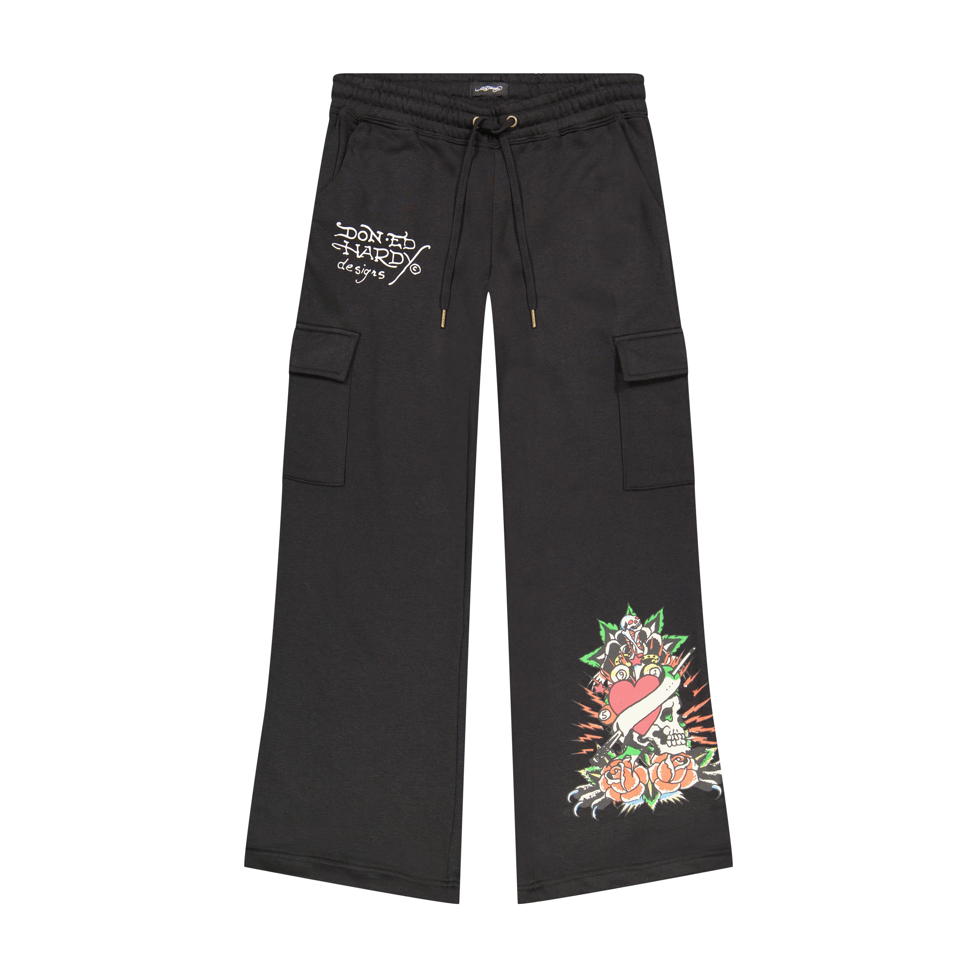 876-rose-skull-cargo-sweatpants-1.webp Rose Skull Cargo Sweatpants